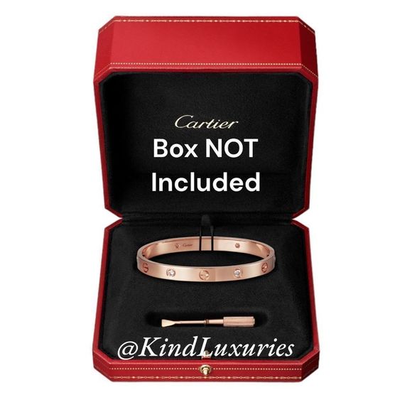 💎272💎 Plus Size Rose Gold or White Gold Carti3r LOVE Bracelet - Picture 11 of 16